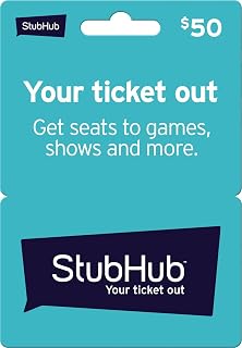 StubHub Physical Gift Card - $50