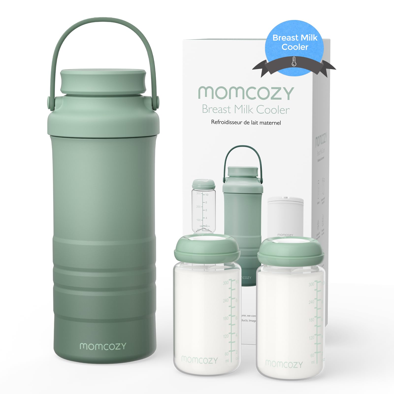 Momcozy 22oz Portable Breast Milk Cooler for Outdoor, 360°Total Cooling for 24Ho