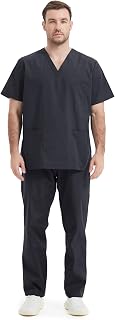 MISEMIYA Uniforms Unisex Medical Scrubs Set – Medical Uniform with Scrub Top and Pants - Ref.6801-6802