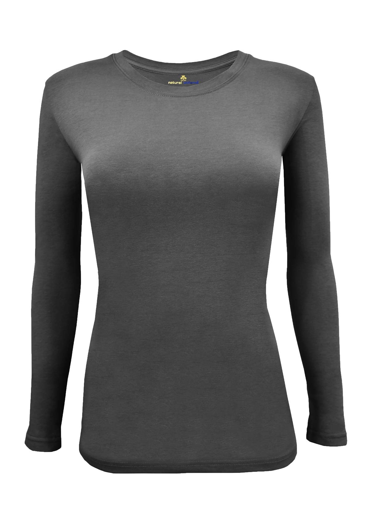 Natural Uniforms Women's Under Scrub Tee Crew Neck Long Sleeve T-Shirt