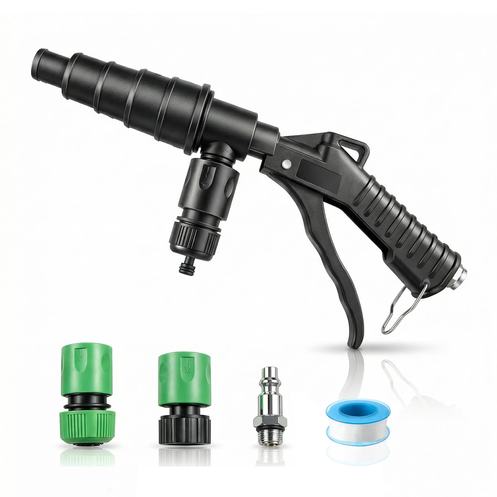 QUFYSK Coolant Flush Gun, Heater Core Flush Kit for 19-40mm Hoses | Lever Action
