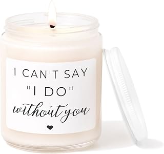 Kim and Pom I Can't Say I Do Without You Candle, Soy Candle 8oz Glass Jar, Bridesmaid Gifts, Bridesmaid Candle, Bridesmaid Proposal, Will You Be My Bridesmaid Proposal Gift