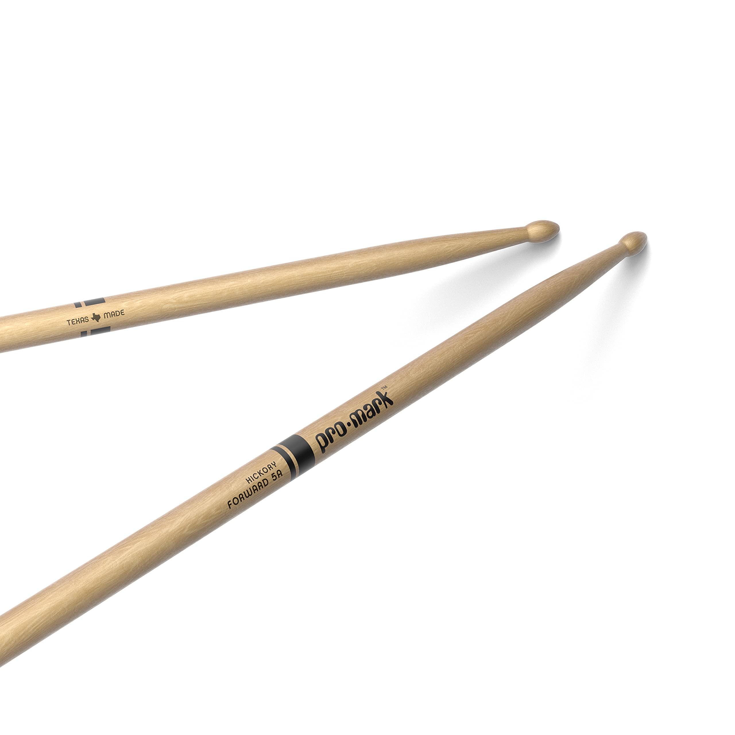 Promark 5a Hickory Wood Tip TX5AW | ProMark Hickory drumsticks deliver balanced 
