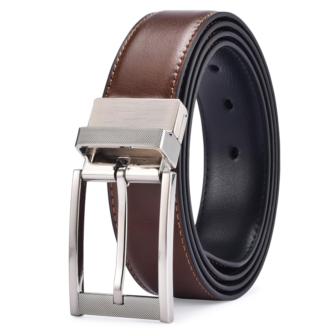 Women Reversible Leather Belt Jeans Trousers Fashion Belt for Women Dress