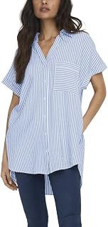 ONLY Women's Onlfenna S/S Loose Shirt WVN Noos Blouse