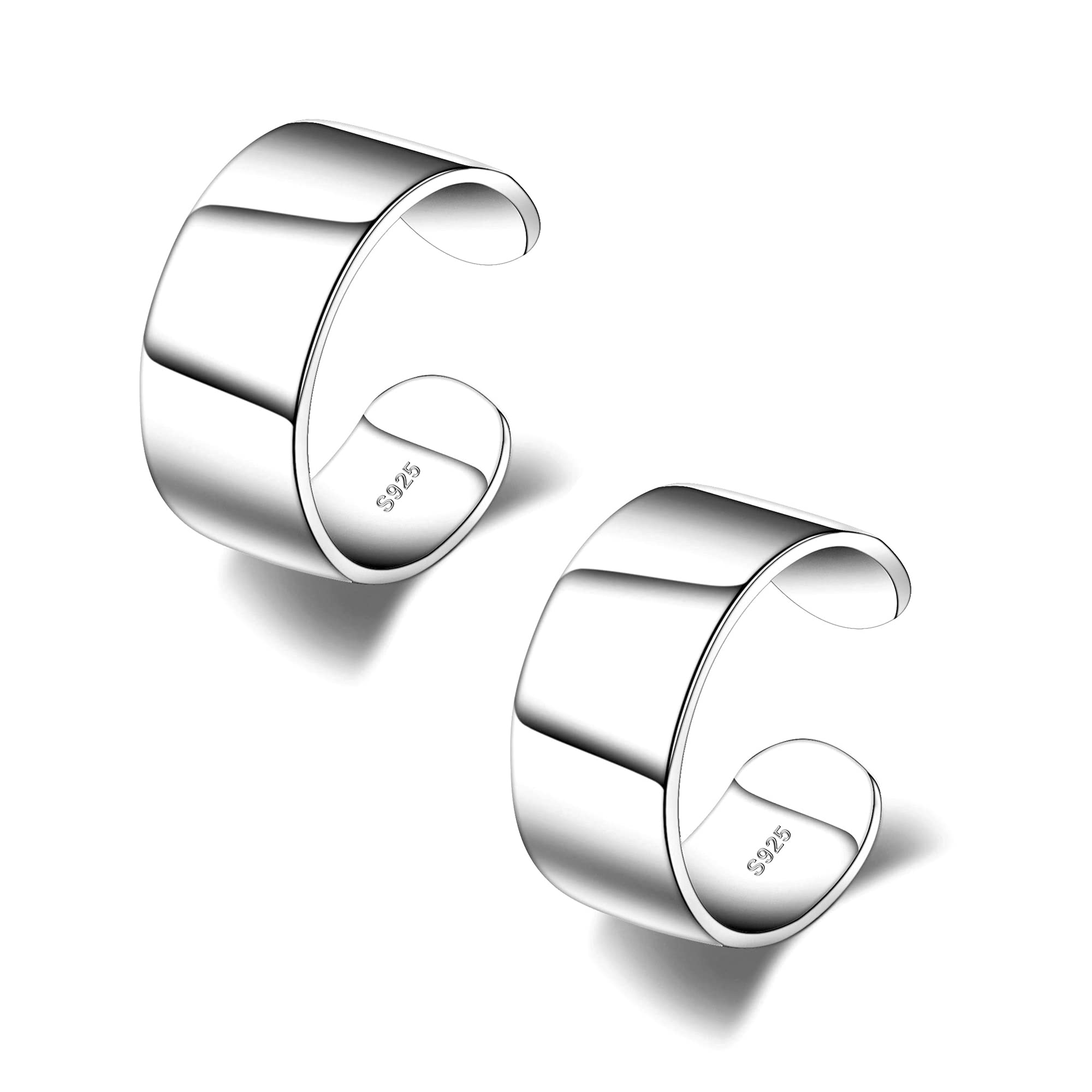 CHIC & ARTSY Cuff Earrings 925 Sterling Silver Ear Cuff Earrings Non Piercing Fa