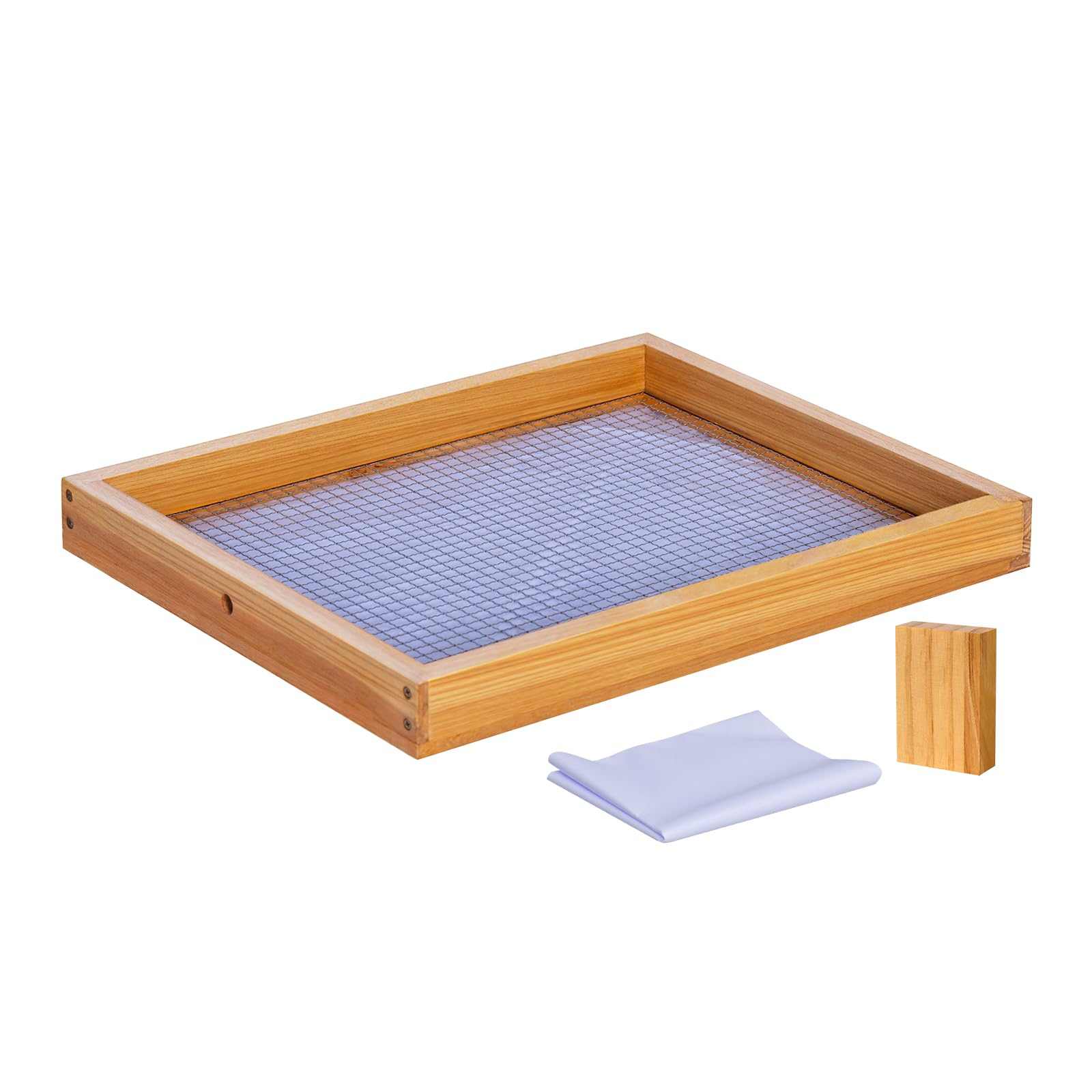 BeeCastle 10 Frame Beehive Candy Board for Bee Hive | Assembled, Beeswax Coated,