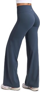 CRZ YOGA Women's No Front Seam Wide Leg Pants
