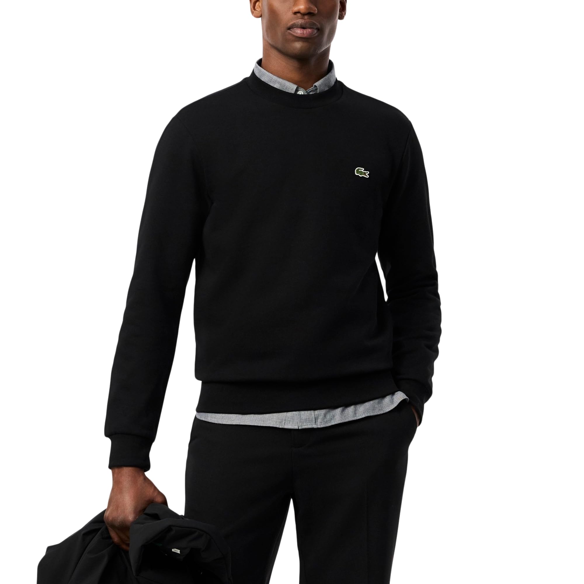 Lacoste Men's Organic Brushed Cotton Sweatshirt (Pack of 1)