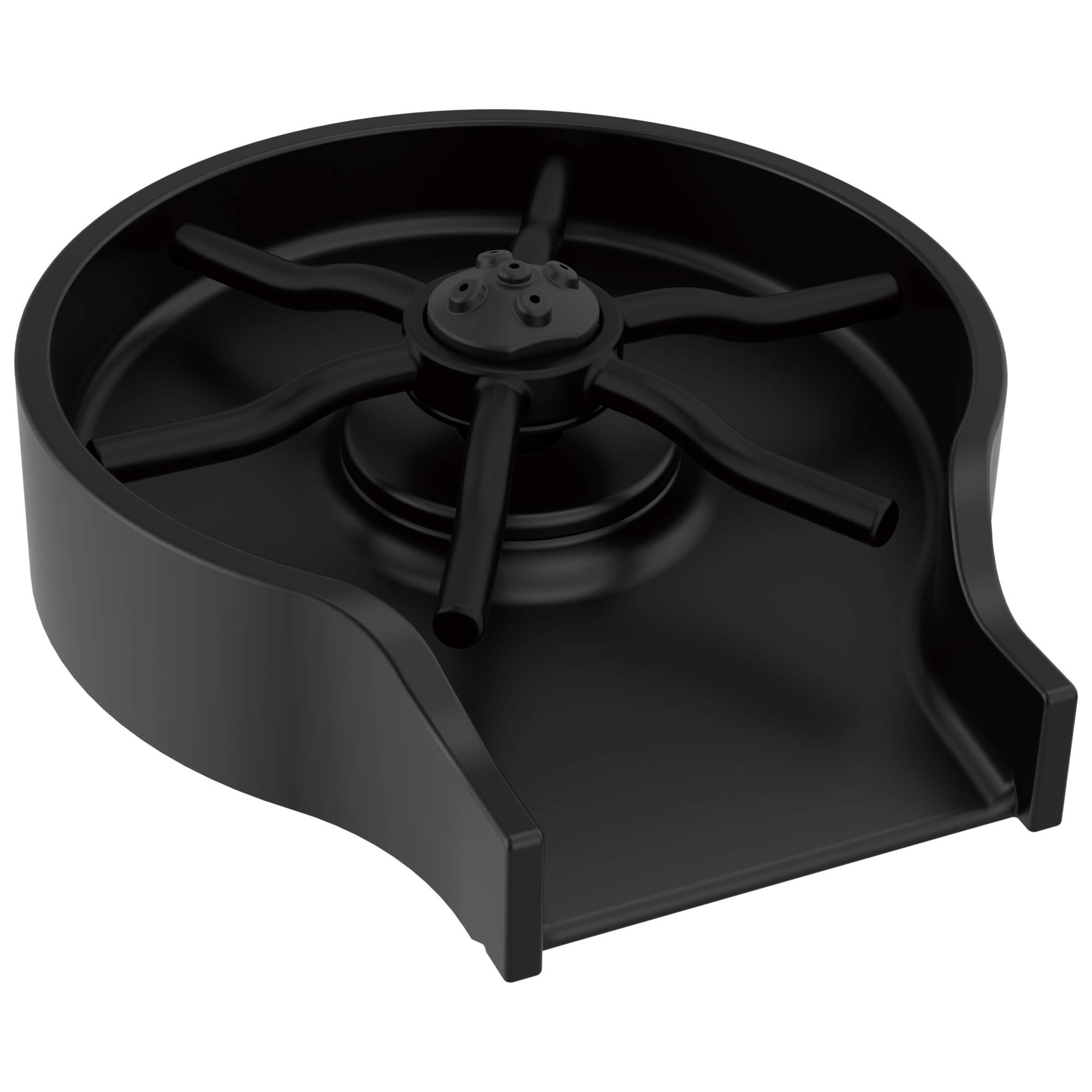 Delta GR250-BL Easy Installation Metal Glass Rinser in Matte Black
