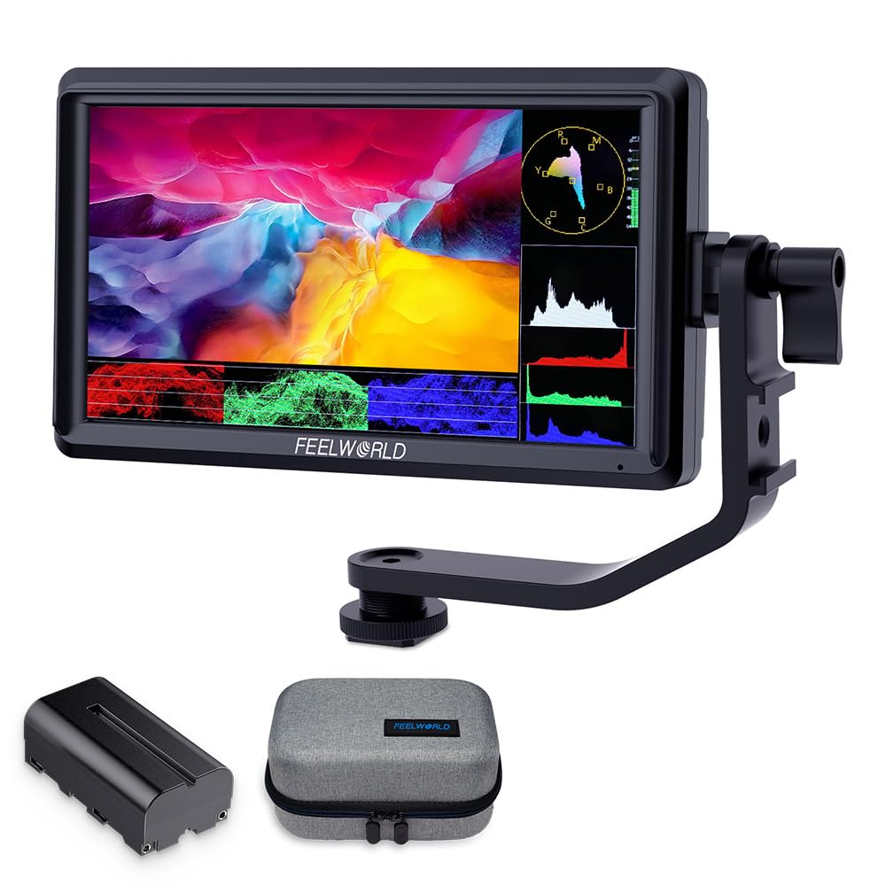 FEELWORLD S55 V3 6" 500nit 1920×1080 IPS Screen Field DSLR Camera Monitor | ﻿wit