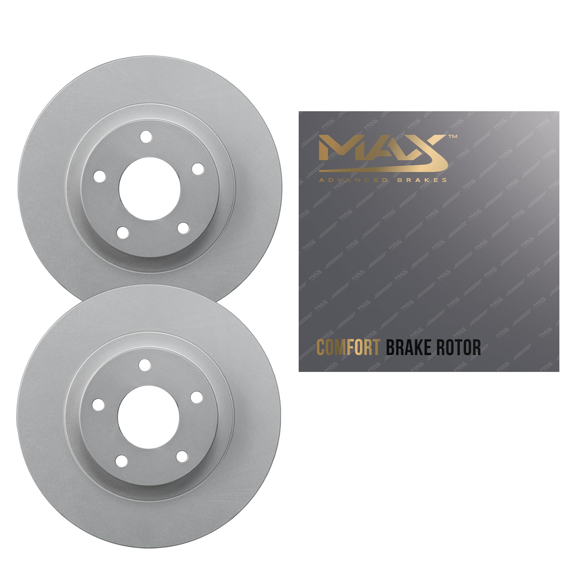 Max Advanced Brakes - Front Brake Rotor Set for Mazda CX-5 | Fits 2016-2023 Mazd