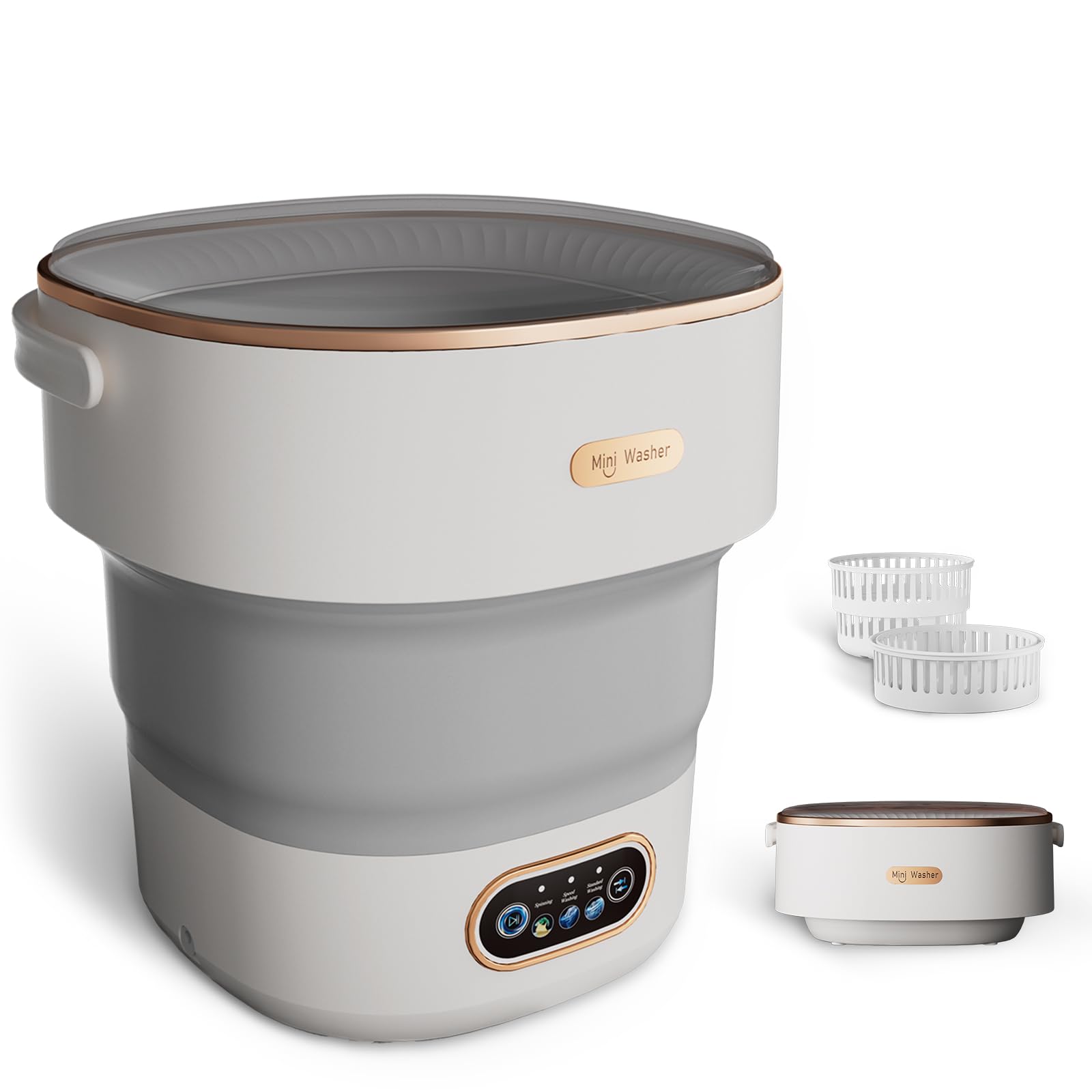 20L Portable Washing Machine,Folding Washer Machine and Spin-Dryer | Foldable Po
