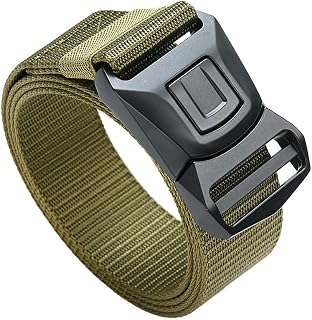 Heavy Duty Clothing Belts, Tactical Quick Release Belt for Hiking and Outdoor Activities, Sturdy Buckle Design for Daily Use