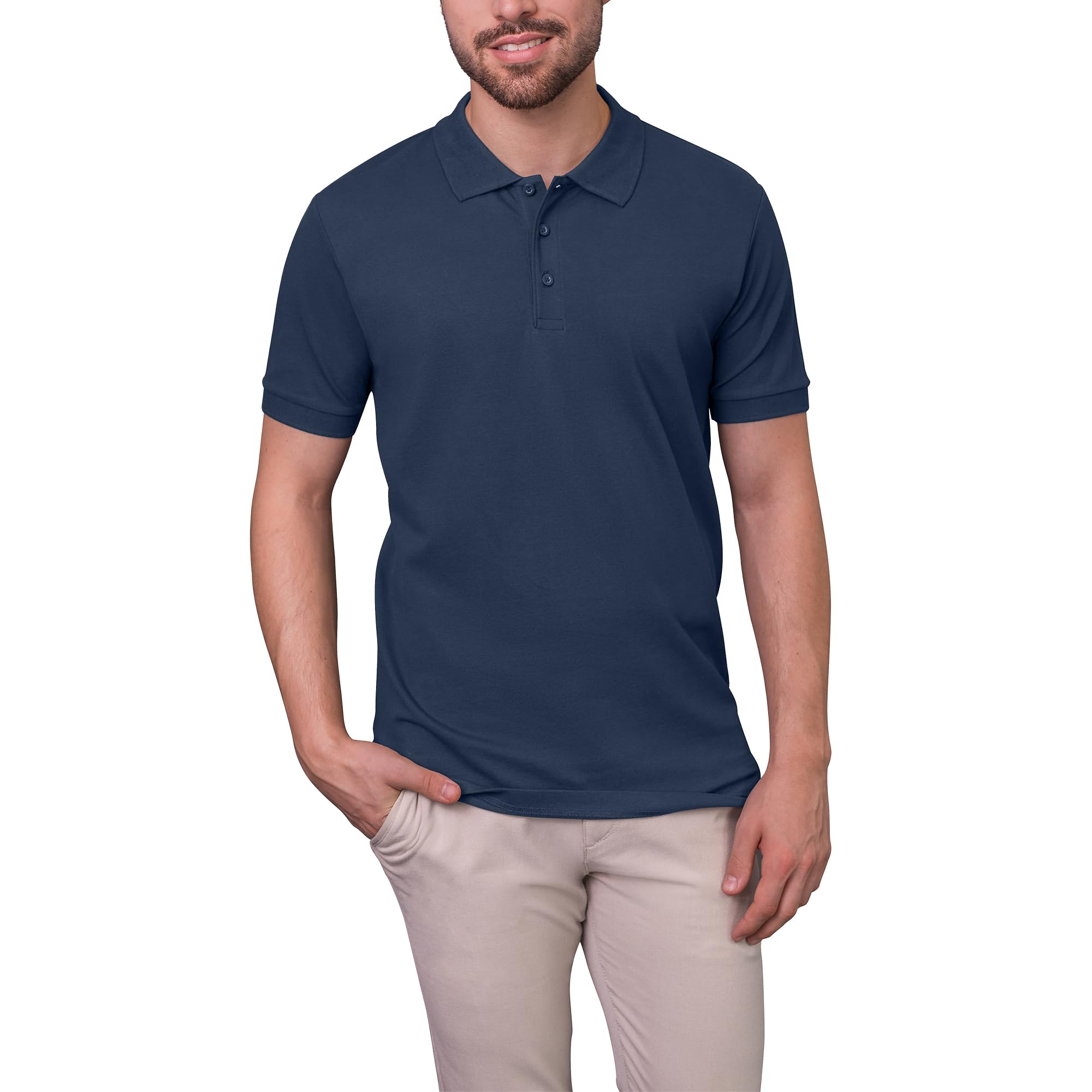 HRM Luxury Stretch M Men's Polo Shirt