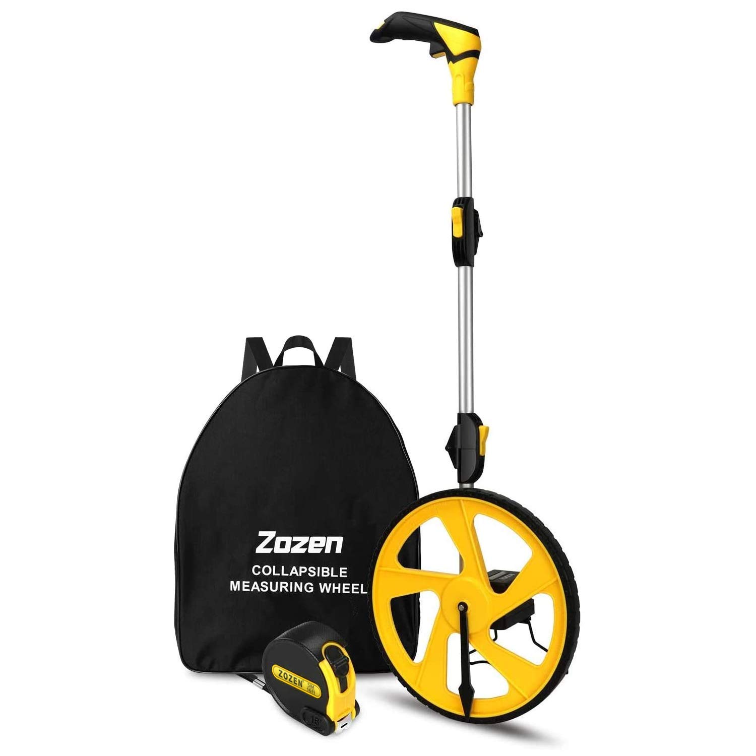 Zozen Measuring Wheel in Feet and Inches, Double Collapsible, Mechanical | One-K