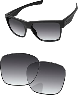Replacement Lenses for Oakley TwoFace XL OO9350, Gradient Grey - Polarized, One size