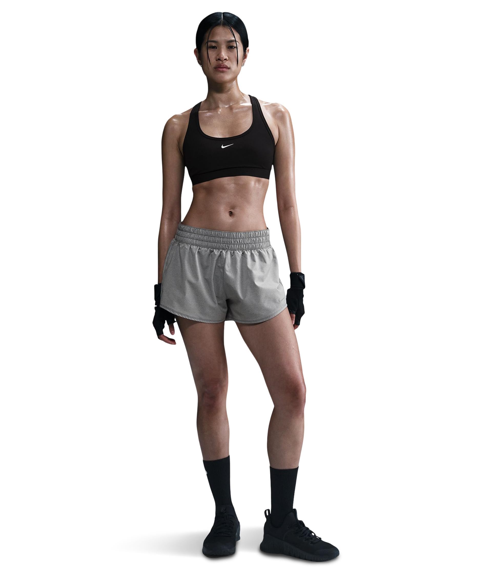 Nike Women's One Dri-fit Mid-Rise 3" Brief-Lined Shorts