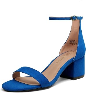 DREAM PAIRS Women's Comfort Low Block Heel Sandals