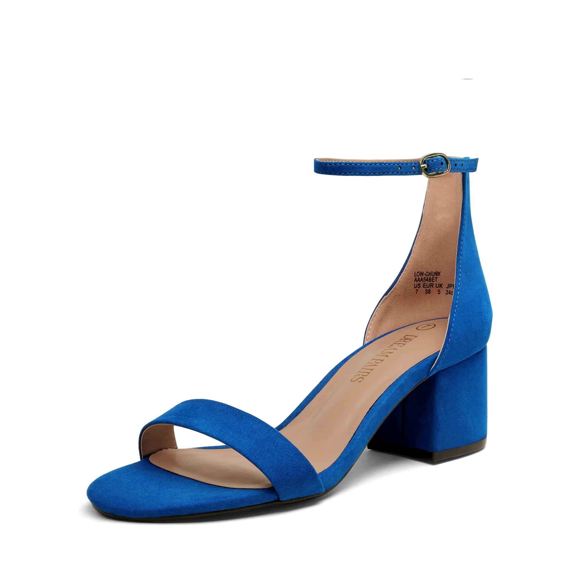 DREAM PAIRS Women's Comfort Low Block Heel Sandals