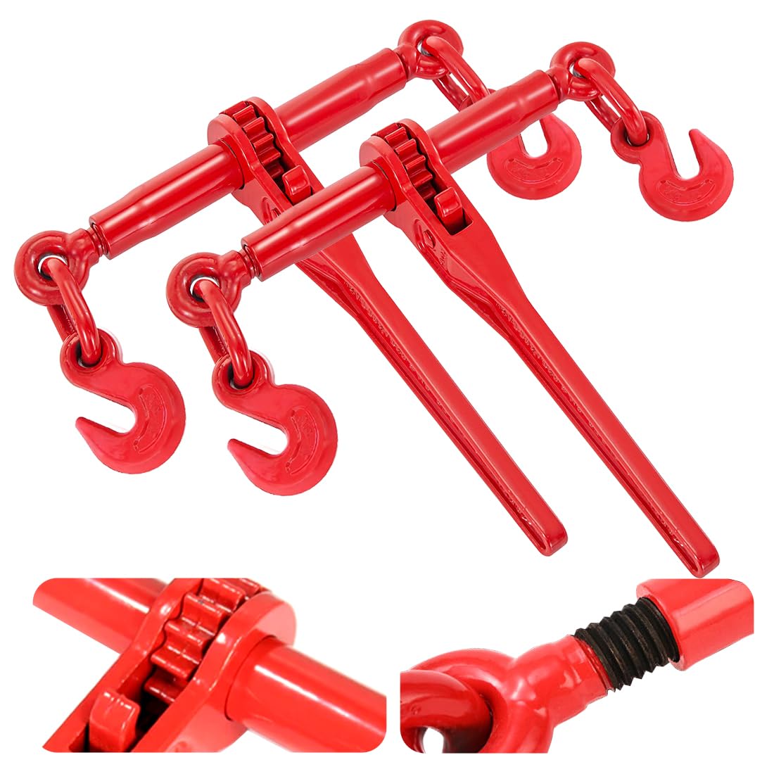 Chain Binder, 3/8"–1/2" Ratchet Load Binders 9215 LBS Secure Working Load, G70 G