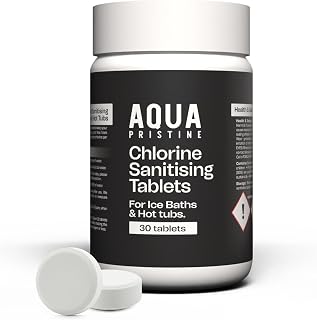 New Formula Ice Bath Cleaning Tablets & Hot Tub Cleaner | Fast Dissolving & Long Lasting | Multifunction Chlorine Tablets for Ice Baths | Cold Plunge Water Treatment | UK-Made