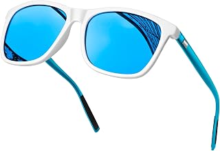 KANASTAL Size Polarised Sunglasses Men and Women Retro Classic Mirrored Sunglasses with Al-Mg Temple UV400 Protection for Travel Hiking Fishing and Everyday Use