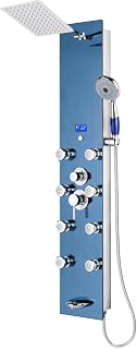 Blue Ocean 52" SPS392H Shower Panel Tower System with Rainfall Shower Head