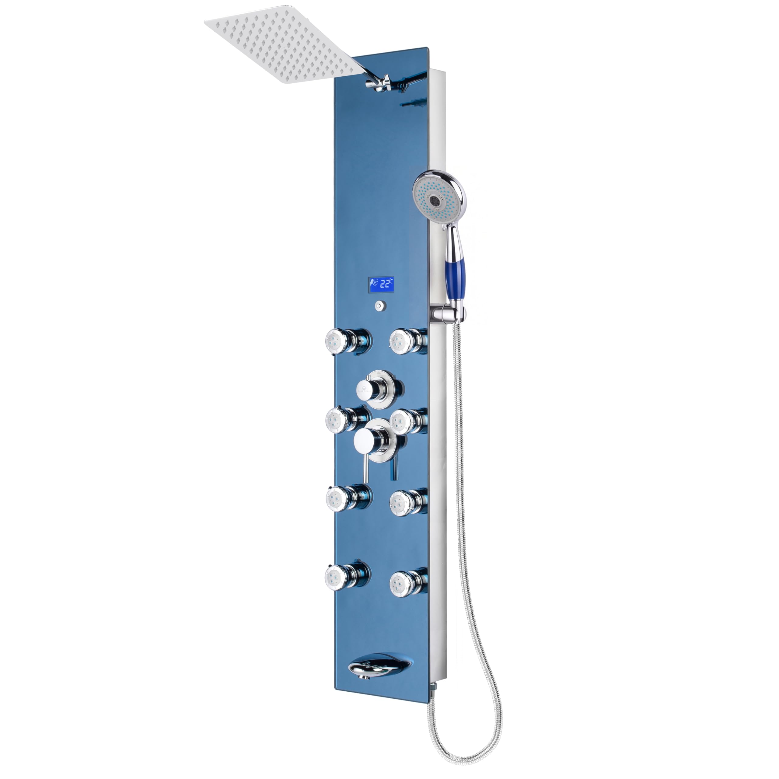 Blue Ocean 52" SPS392H Shower Panel Tower System with Rainfall Shower Head