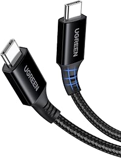 UGREEN USB C to USB-C Charger Cable 100W 5A Type C to C Fast Charging, 2M | Compatible with MacBook Pro/Air, HP, Dell，iPad Pro 2025, iPhone 18/17/16 Pro/Pro Max, Galaxy S26/S25, Pixel 11/10/9