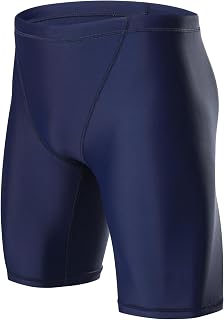 Men's Square Leg Swimming Jammer Shorts UPF50+,Men Swimsuit Swim Jammers Fabric Shape Retention