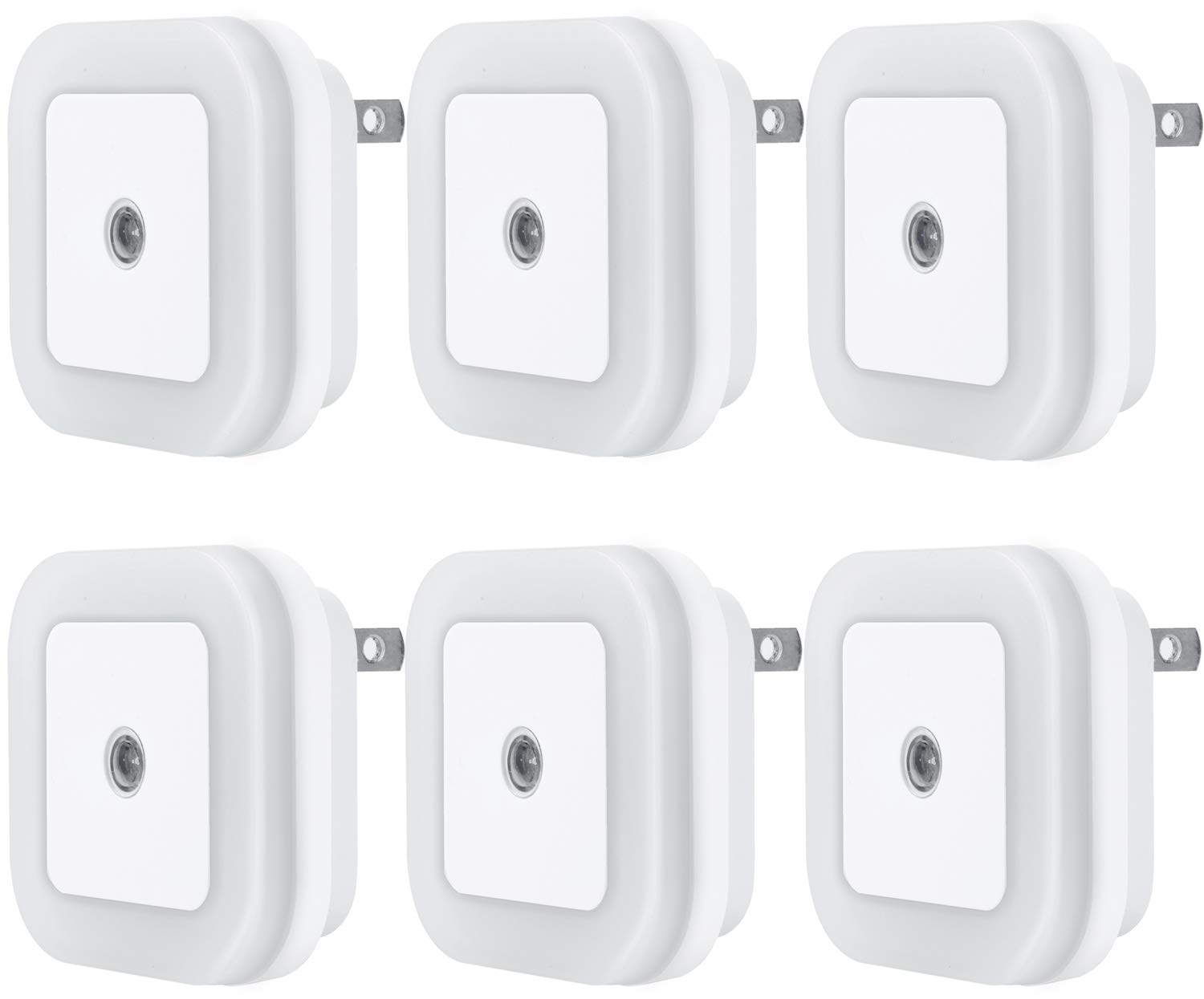 Uigos LED Night Light Lamp with Smart Sensor Dusk to Dawn Sensor, Daylight White