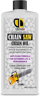 100ml | Chainsaw Chain & Bar Oil For All Makes & Models, Premium Lubricant, Anti Rust Chainsaw Chain Oil, Non Toxic Lubricating Bio Mineral Oil (100ml)