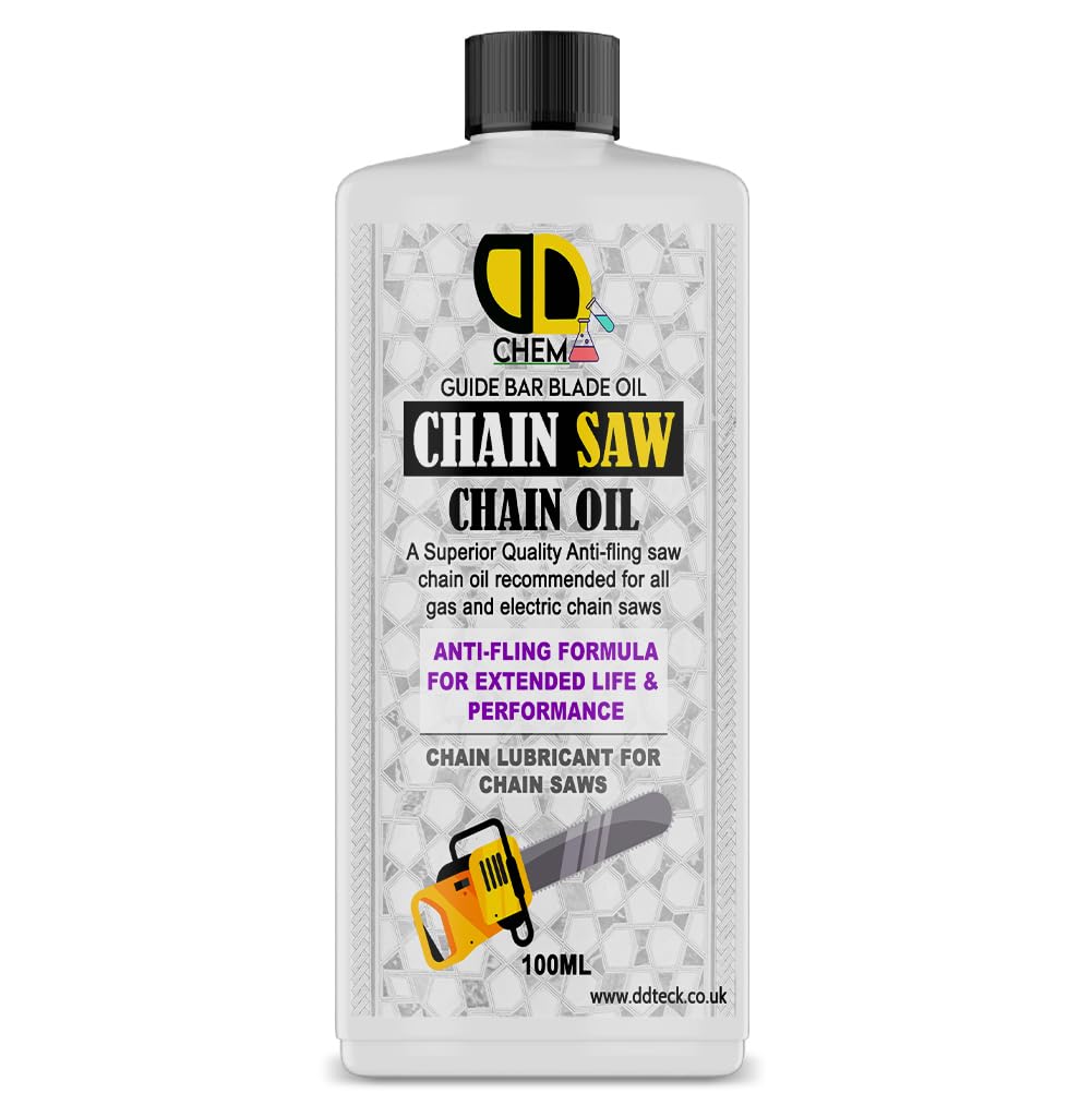 100ml | Chainsaw Chain & Bar Oil For All Makes & Models, Premium Lubricant, Anti