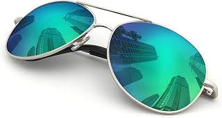 [J+S] Premium Military Style Classic Aviator Sunglasses Polarized 100% UV Protection