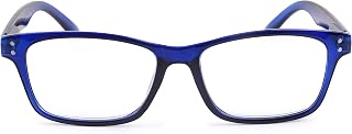 Contacta, Element Reading Glasses for Men and Women, Practical for Every Face, Square Frame and Flex Temples, Pack with Glasses Case, 26g