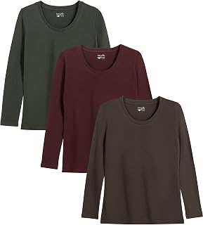 berydale Bd159 Women's Long Sleeve T-Shirt (Pack of 3)