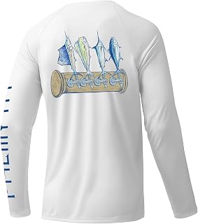Palmyth Fishing Shirts Men Long Sleeve UPF 50+ Sun Protection UV T Shirt