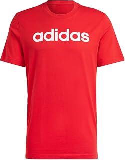 Adidas Essentials Single Jersey Linear Embroidered Logo Tee Men's T-Shirt