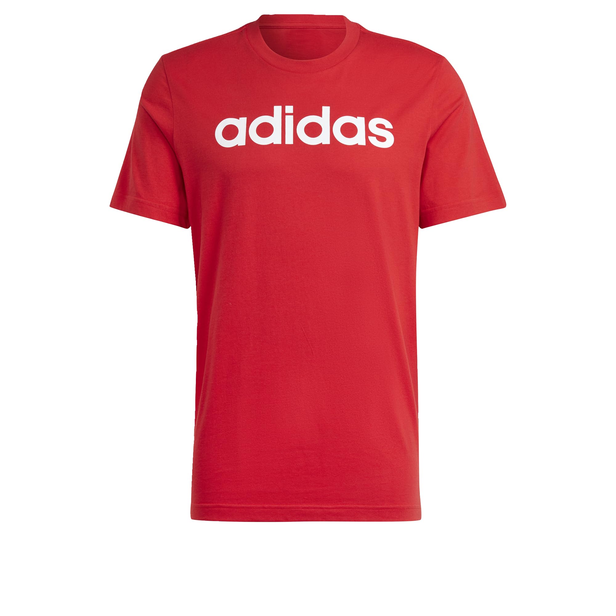 Adidas Essentials Single Jersey Linear Embroidered Logo Tee Men's T-Shirt