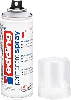 edding 5200 Clear Permanent Varnish Spray – Clear and Matt – 200 ml – Acrylic Varnish Matt Finish – For Fixing and Protecting Paints – Spray Paint