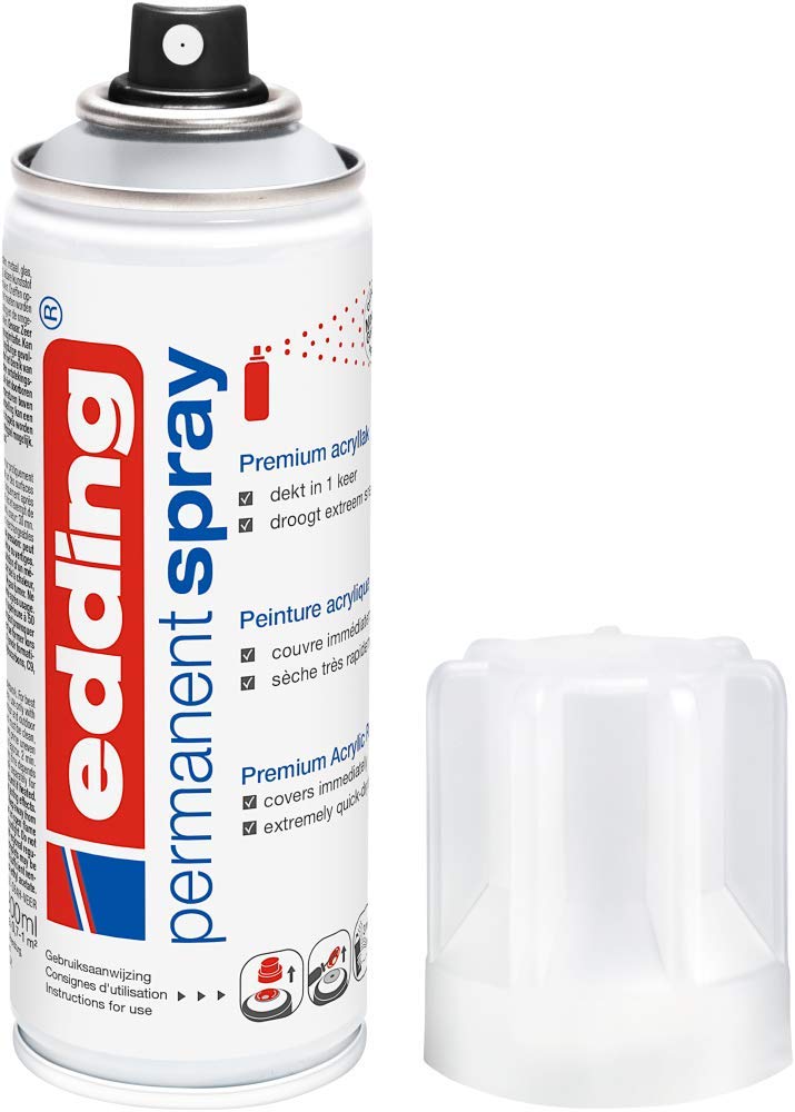 edding 5200 Clear Permanent Varnish Spray – Clear and Matt – 200 ml – Acrylic Va