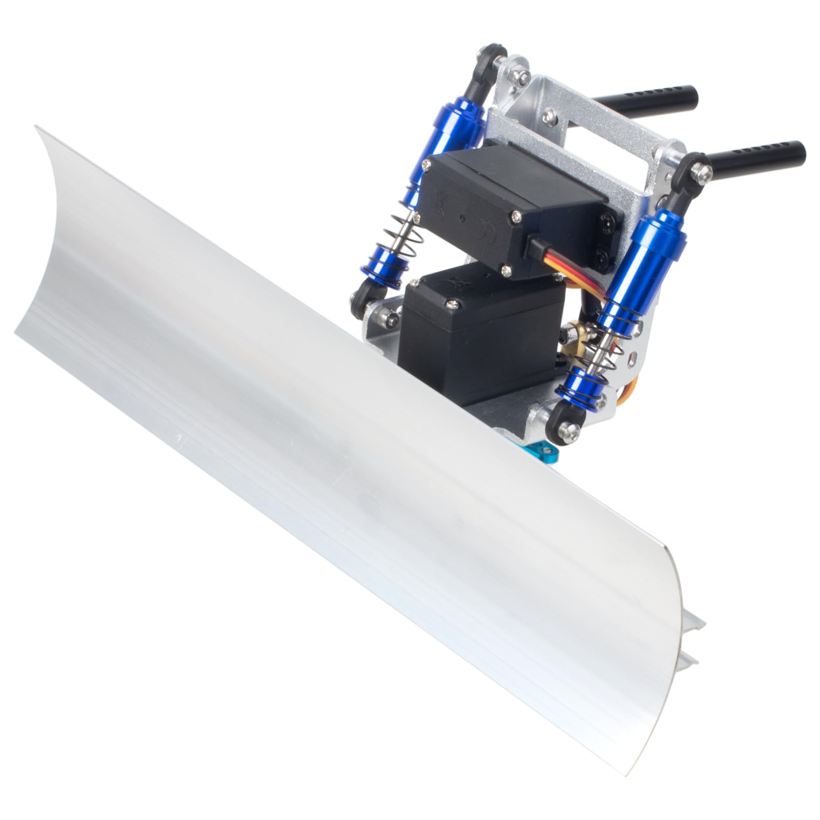 HobbyMarking RC Snow Plow with Dual Servos for 1/10 Traxxas TRX4 SCX10 II | Alum
