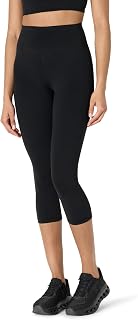 Amazon Essentials Womens Active FormFlex Buttery Soft High Waist 19" Inseam Capri Yoga Workout Leggings