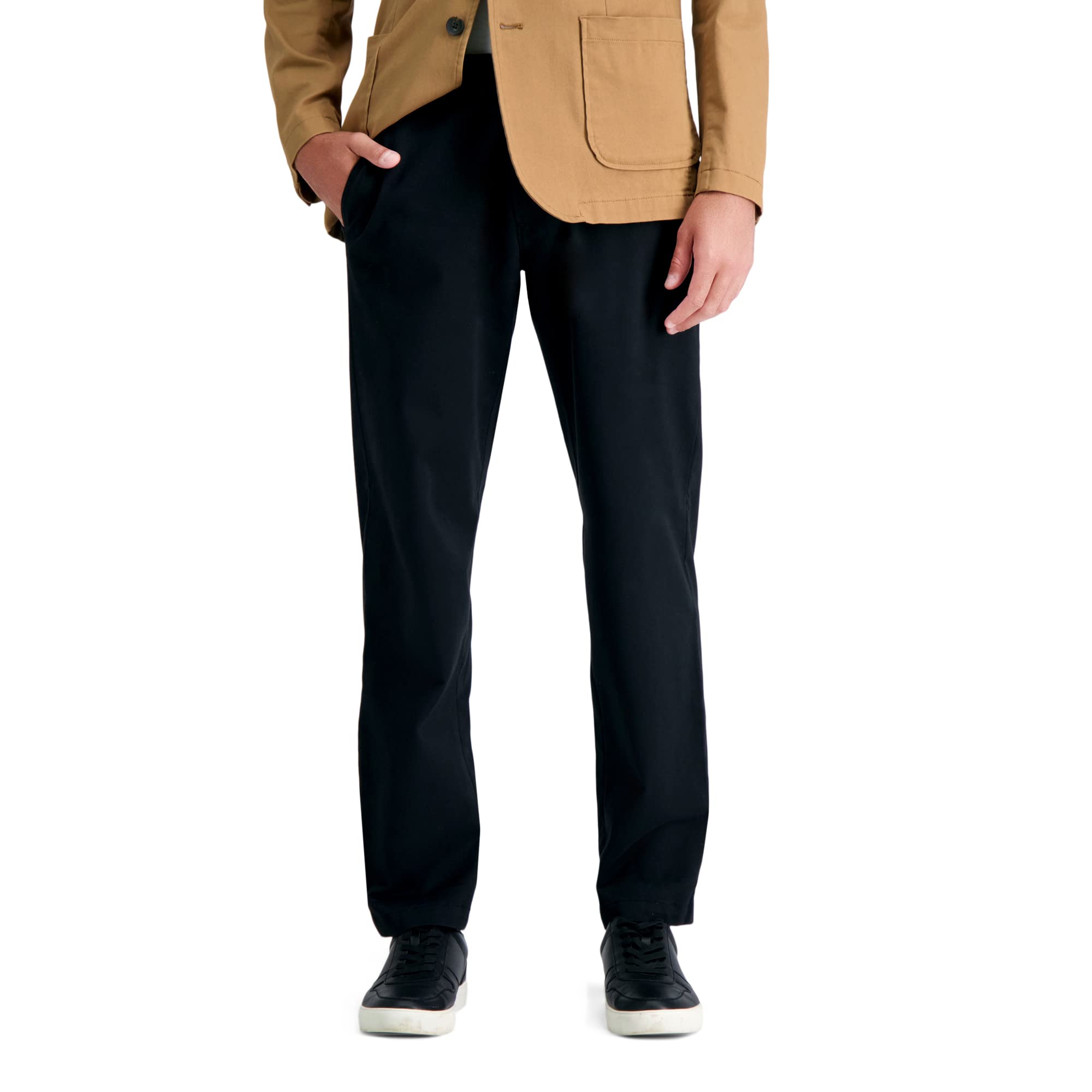 Haggar Men's Straight Fit Life Khaki Comfort Stretch Chino Pant
