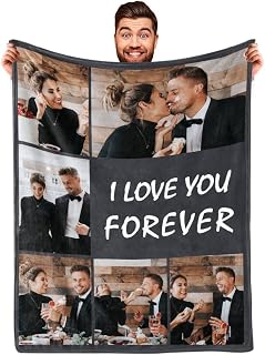 DayOfShe Photo Blanket Gifts for Wife, Custom Blankets as Anniversary Wife Gifts- to My Wife Blanket Gifts from Husband, Valentines Day Gifts