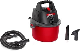 CRAFTSMAN CMXEVBE17250 2.5 Gallon 2.5 Peak HP Wet Dry Shop Vacuum | Portable Wet and Dry Vac with Filter Bag, Hose and Attachments for Cleaning in the Home