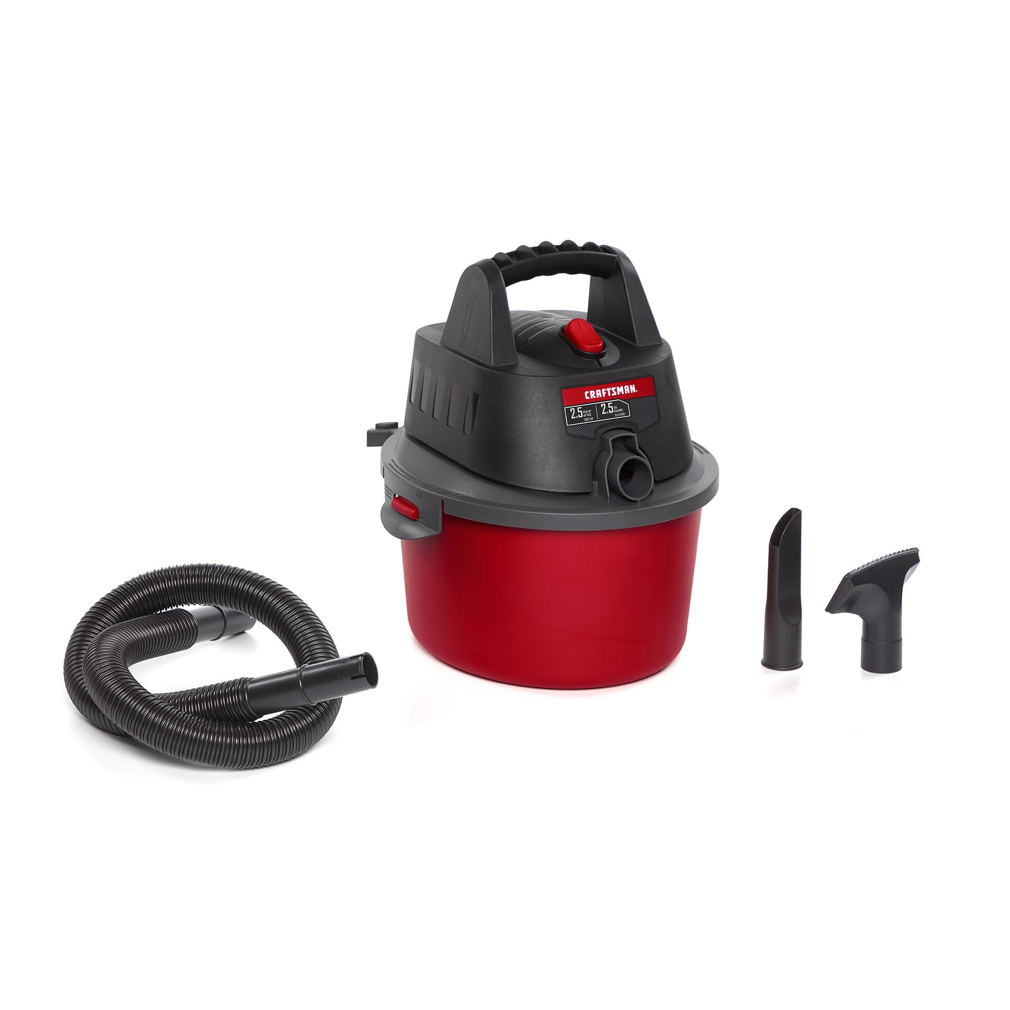CRAFTSMAN CMXEVBE17250 2.5 Gallon 2.5 Peak HP Wet Dry Shop Vacuum | Portable Wet