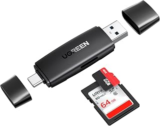 UGREEN USB C and A 3.0 SD Card Reader Adapter Micro 5Gbps Super Speed Compatible with iPhone 16 Plus Pro Max 15 MacBook Air M4 M2 iPad Galaxy S23 S24 Ultra Tab S9 A8