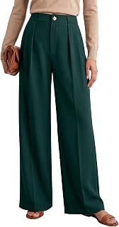 ANRABESS Women's High Waisted Wide Leg Dress Work Pants